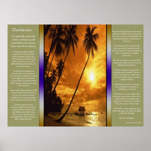 Desiderata Enchanting Island Oasis Poster (Voorkant)