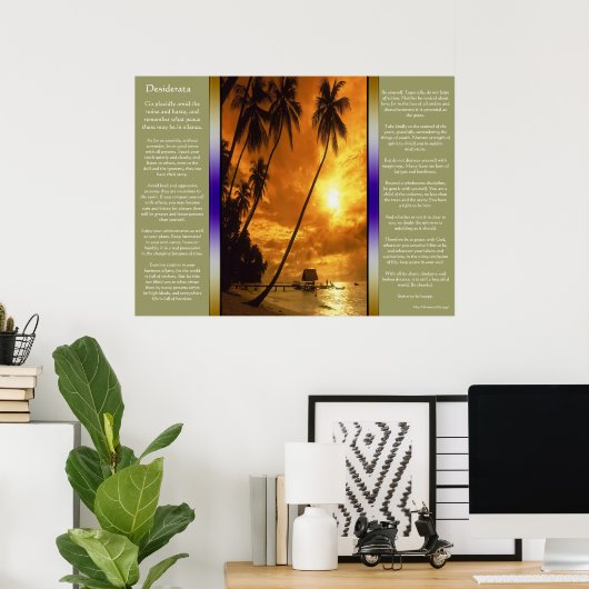 Desiderata Enchanting Island Oasis Poster (Thuiskantoor)