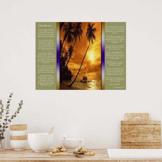 Desiderata Enchanting Island Oasis Poster (Keuken)