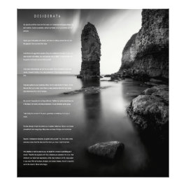 DESIDERATA England Coast Foto Afdruk