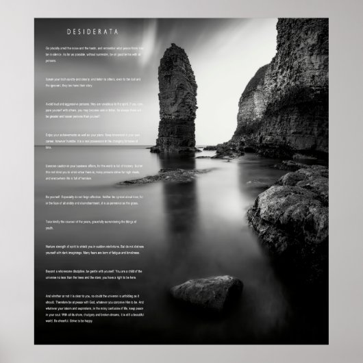 DESIDERATA England Coast Poster (Voorkant)