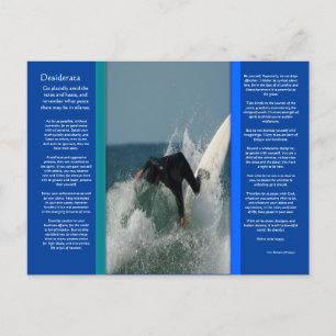 DESIDERATA Face Dive Briefkaart