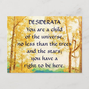 DESIDERATA Faded Aspens briefkaart