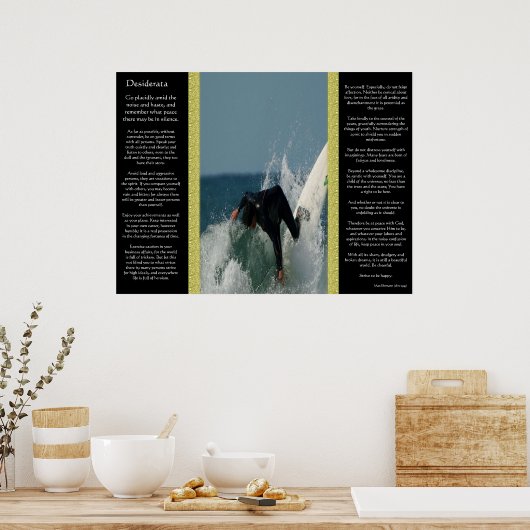 Desiderata Falling Surfer Posters (Keuken)