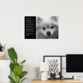 Desiderata - Fine Art Pomeranian Puppy Poster (Thuiskantoor)