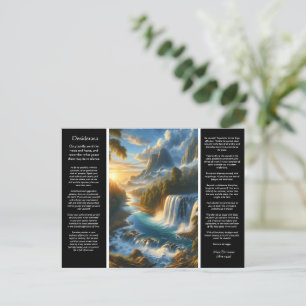 Desiderata fluistert onder de Herfsten Briefkaart