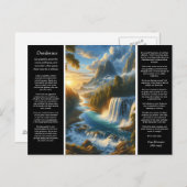 Desiderata fluistert onder de Herfsten Briefkaart (Voorkant / Achterkant)