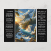 Desiderata fluistert onder de Herfsten Briefkaart (Voorkant)