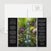 Desiderata fluistert van de lente, bloemblad licht briefkaart (Voorkant / Achterkant)