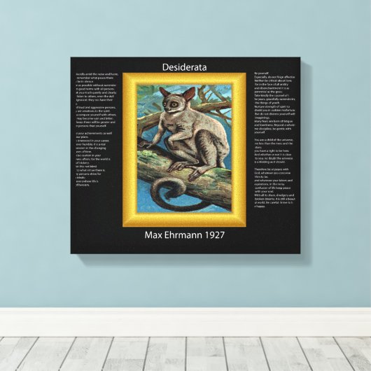 DESIDERATA Galago 2 Canvas Afdruk (Insitu (Houten vloer))