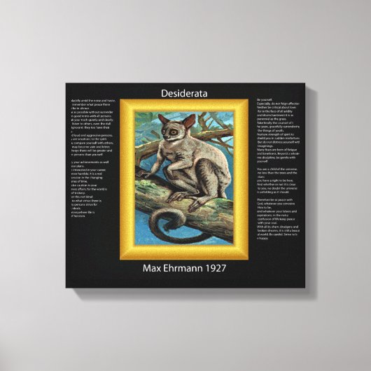 DESIDERATA Galago 2 Canvas Afdruk (Voorkant)