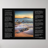 Desiderata-gedicht - Burgh Island van Bantham Poster (Voorkant)