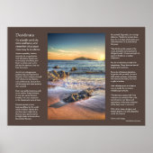 Desiderata-gedicht - Burgh Island van Bantham Poster (Voorkant)