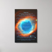 Desiderata Gedicht, Helix Nebula, Sterrenstelsels Canvas Afdruk (Voorkant)