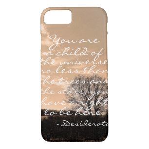 Desiderata gedicht inspirerend gezegde, natuur pri Case-Mate iPhone case