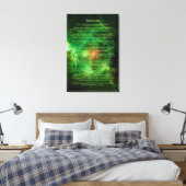 Desiderata Gedicht - Kransennevel, Melkweg Canvas Afdruk (Insitu (Slaapkamer))