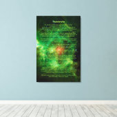Desiderata Gedicht - Kransennevel, Melkweg Canvas Afdruk (Insitu (Houten vloer))
