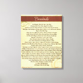 DESIDERATA Gedicht=Max Ehrmann=Woodgrain Canvas (Voorkant)
