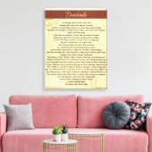 DESIDERATA Gedicht=Max Ehrmann=Woodgrain Canvas (Insitu (Woonkamer))