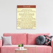 DESIDERATA Gedicht=Max Ehrmann=Woodgrain Canvas Afdruk (Insitu (Woonkamer))