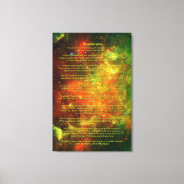 Desiderata Gedicht - Noord-Amerikaanse, Pelikaanne Canvas Afdruk