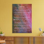 Desiderata Gedicht - Pijlers van stof, Orionnevel Canvas Afdruk (Insitu (Woonkamer))