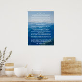 Desiderata Gedicht Poster Mistige Berg (Keuken)