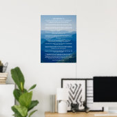 Desiderata Gedicht Poster Mistige Berg (Thuiskantoor)