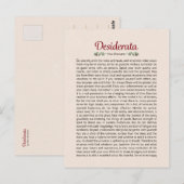Desiderata Gedicht Postkaart Mini Kunst (Voorkant / Achterkant)