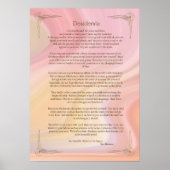 Desiderata Gedicht van Max Ehrmann Poster (Voorkant)