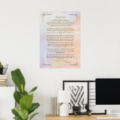 Desiderata Gedicht van Max Ehrmann Poster (Thuiskantoor)