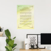 Desiderata Gedicht van Max Ehrmann Poster (Thuiskantoor)