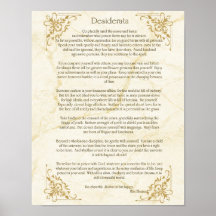 Desiderata Gedicht van Max Ehrmann Poster