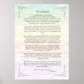 Desiderata Gedicht van Max Ehrmann Poster (Voorkant)