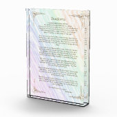 Desiderata Gedicht van Max Ehrmann Poster Fotoblokken (Rechts)