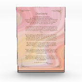 Desiderata Gedicht van Max Ehrmann Poster Fotoblokken (Voorkant)