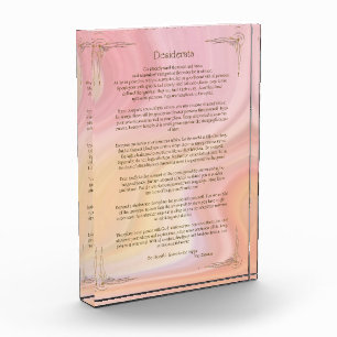 Desiderata Gedicht van Max Ehrmann Poster Fotoblokken