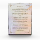 Desiderata Gedicht van Max Ehrmann Poster Fotoblokken (Voorkant)