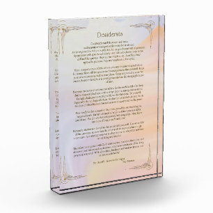 Desiderata Gedicht van Max Ehrmann Poster Fotoblokken