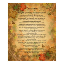 Desiderata "gewenst dingen" Autumn bladeren