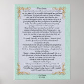 Desiderata "gewenste dingen", aanpasbare kleuren poster (Voorkant)
