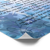 Desiderata "gewenste dingen" Blauwe Fairie achterg Poster (Hoek)