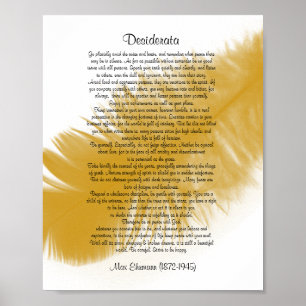 Desiderata "gewenste dingen" Goudveer Poster