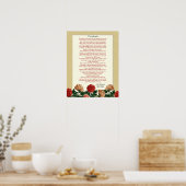 Desiderata "gewenste dingen", hibiscus bloemen poster (Keuken)