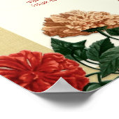 Desiderata "gewenste dingen", hibiscus bloemen poster (Hoek)