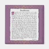 Desiderata - Gewenste dingen Magneet (Voorkant)