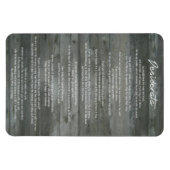 Desiderata "Gewenste dingen" op betonwand Magneet (Horizontaal)