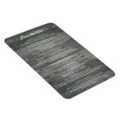 Desiderata "Gewenste dingen" op betonwand Magneet (Rechterzijde)