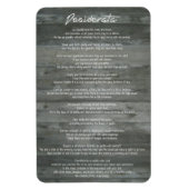 Desiderata "Gewenste dingen" op betonwand Magneet (Verticaal)