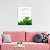 Desiderata "Gewenste dingen" op groene kleppen Canvas Afdruk (Insitu (Woonkamer))